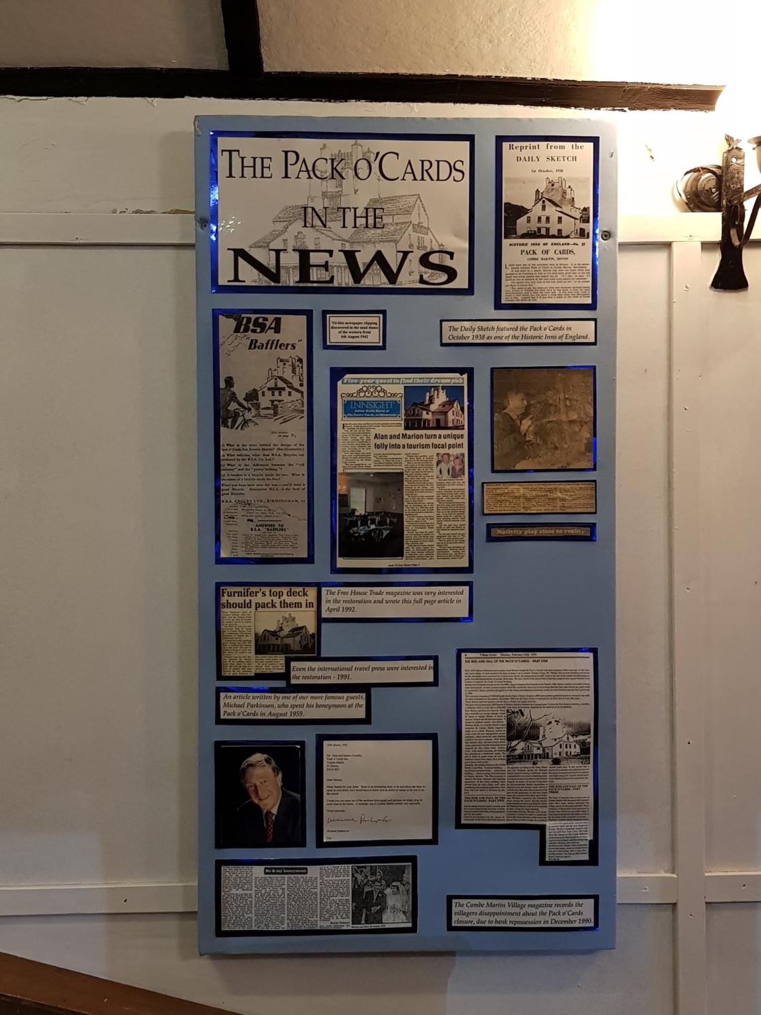 The Pack O' Cards Hotel Combe Martin Buitenkant foto